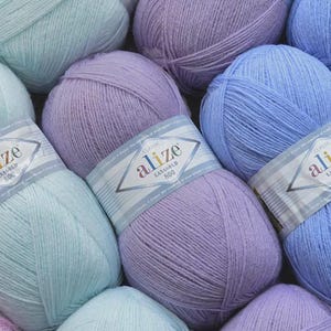 Alize Lanagold 800 Wolle (100g / 800 m) | Strickgarn & Häkelgarn | Klassisches Türkisches Garn für Winterprojekte