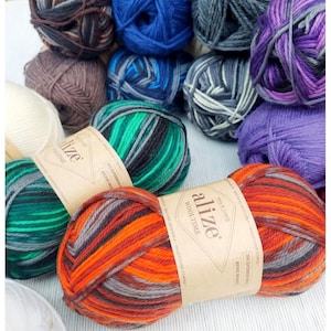 Filato misto lana superlavabile ALIZE WOOLTIME - Caldo, morbido, resistente - Perfetto per calzini, cappelli, maglioni - 75% lana, 25% poliammide
