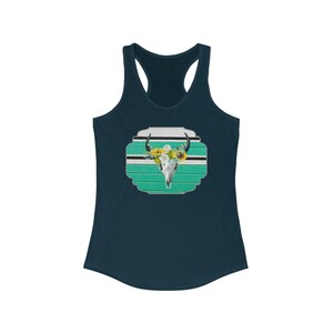 Bull Skull Racerback Tank