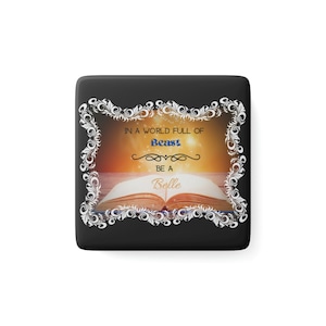 Be A Belle- Porcelain Magnet, Square
