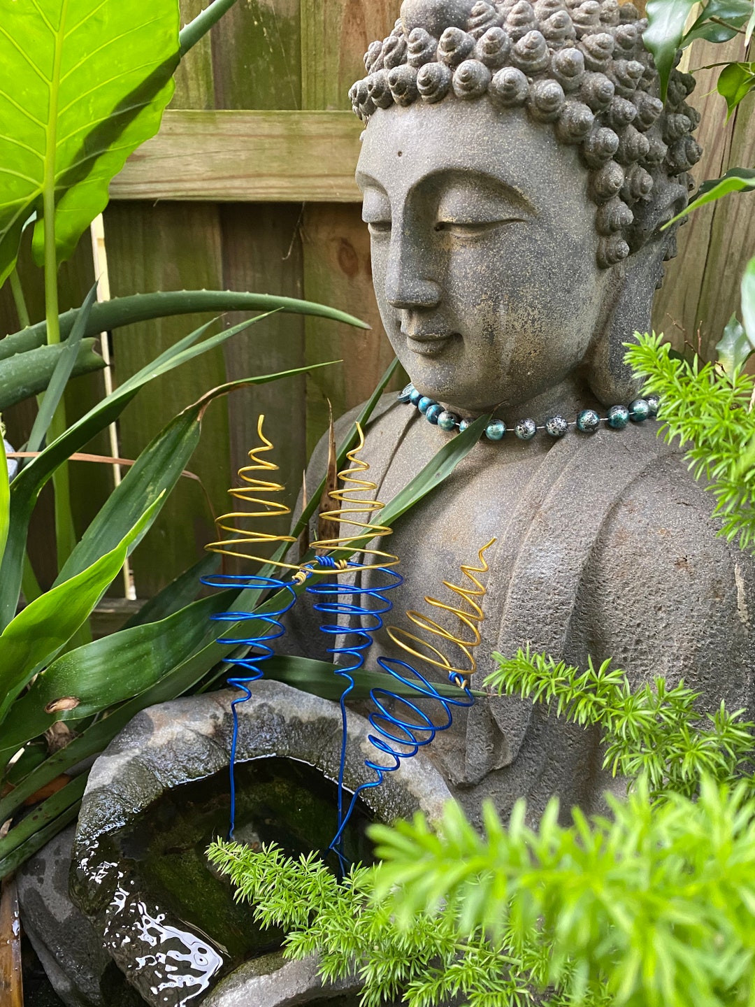 Electroculture Antennae 3 for Plant Healing Ighina Spirals in Copper or