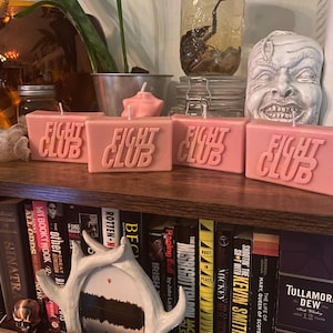 Fight Club Candela versata a mano Chuck Palahniuk Brad Pitt Edward Norton Tyler Durden Sapone