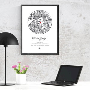 Graduierung Karte Druck, Graduierung Geschenk, Uni Graduierung Karte Drucken, personalisiertes Uni Abschluss Karte Geschenk, Graduierung Karte Poster