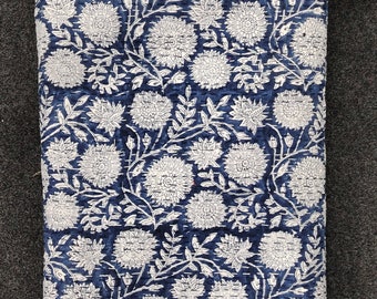 Indische Blaue Kantha Quilt Handblockdruck Kantha Überwurf Indische Decke Queen Tagesdecke Kantha Bettbezug Boho Quilt Queen Size Quilt