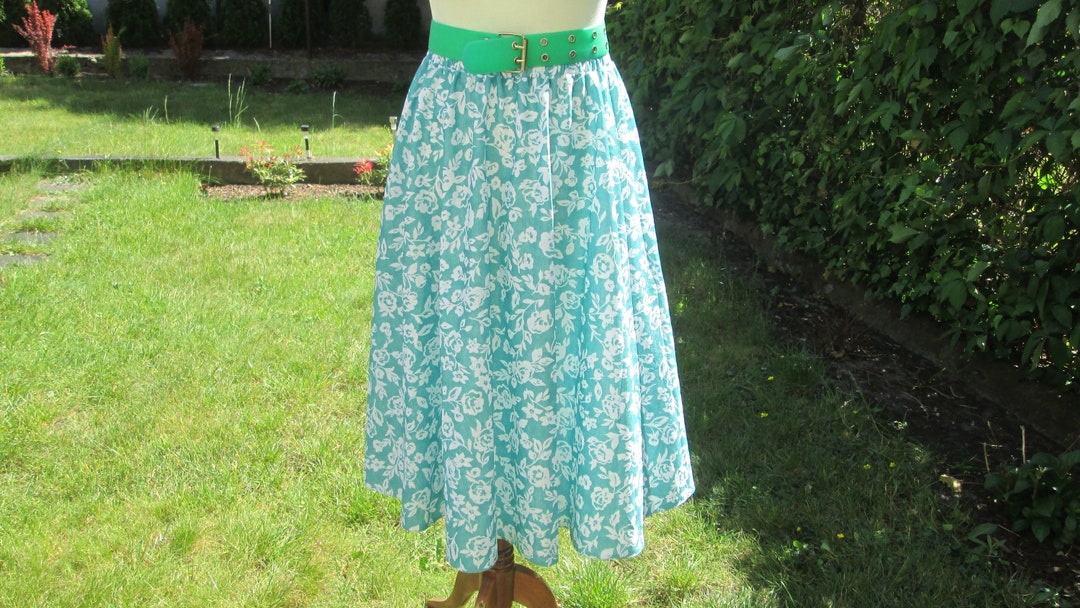 スカート CIRCLE SKIRT Circle Skirt / Rare Skirt Vintage / Circle Skirts / Green