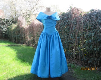 Rare Wedding Dress / Party Dress / Bridal Dress / Bridal  / Gown / Long Blue Dress / Coctail Dress / Dress Size eur42 / uk14