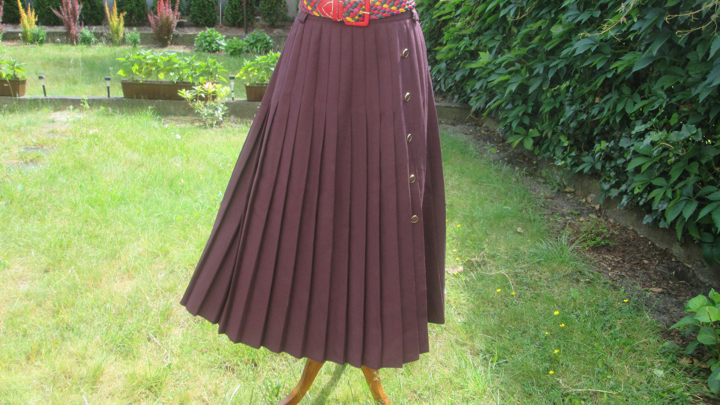 Bermuda Length Classic Pleated Skirt