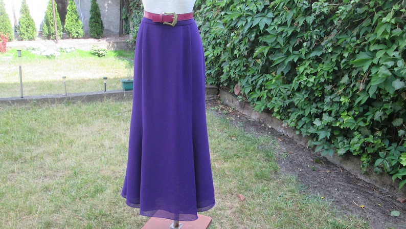Jolie jupe longue / Jupe longue violette / Jupe longue violette / Taille 40 EUR / 42 / UK12 / 14 image 3