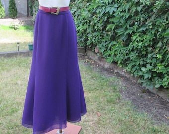 Jolie jupe longue / Jupe longue violette / Jupe longue violette / Taille 40 EUR / 42 / UK12 / 14