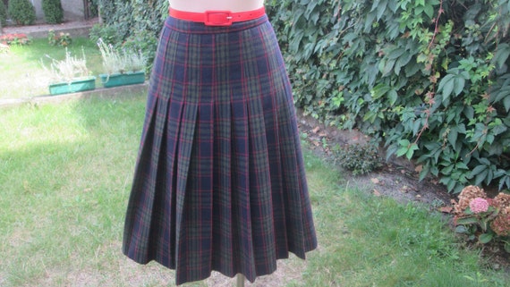 by JULIUS LANG Wool Skirt / Pleated Wool Skirt / … - image 1