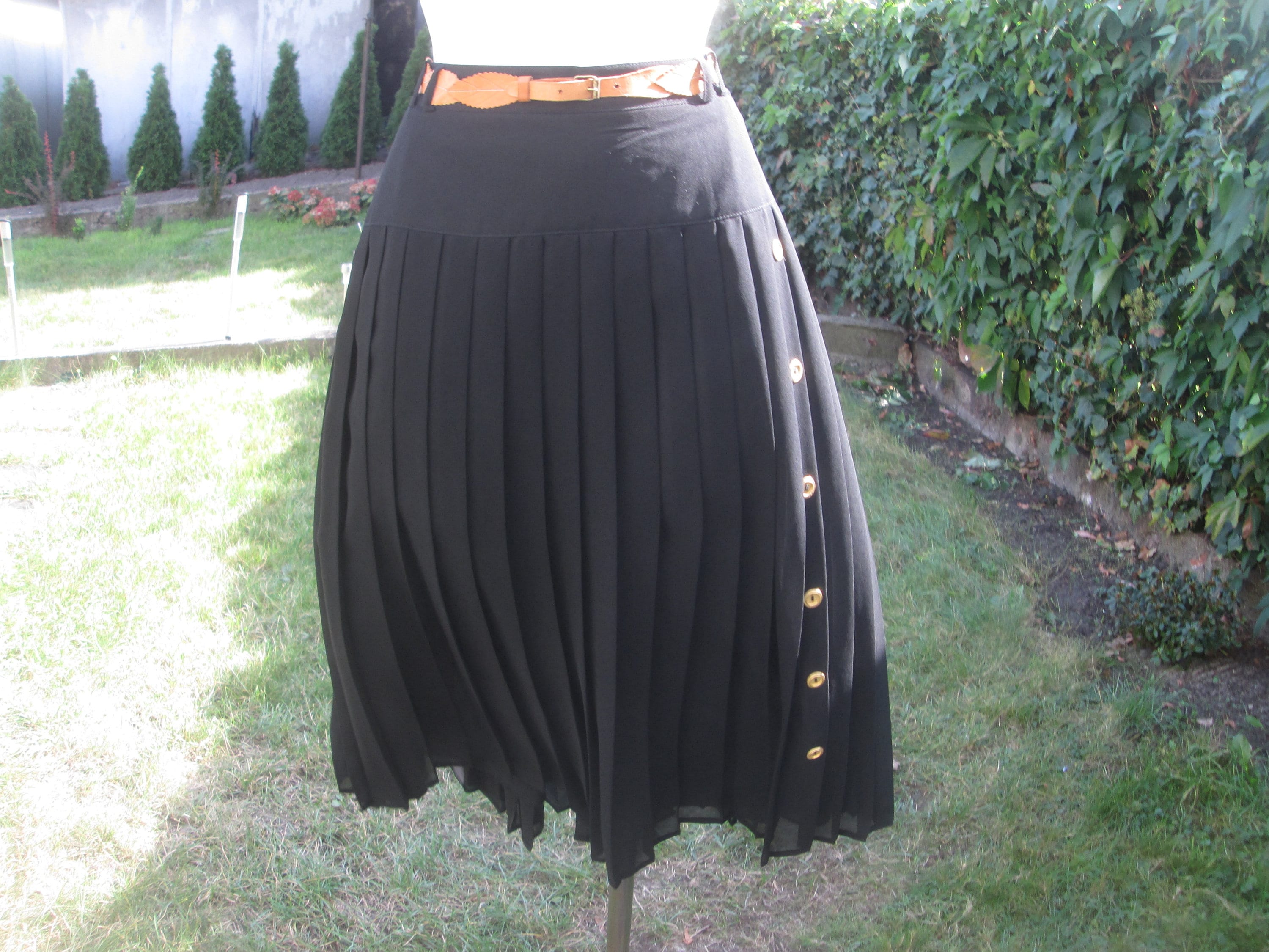 Chanel Pleated Full-Length Skirt