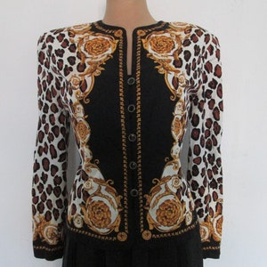 Rare Silk Jacket / Silk Blazer / Top / Silk Blouse / Womens Silk Jacket / Size EUR 42/ UK 14