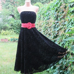 Dress From AUGUST SILK / Rare Dress Vintage / Size UK 10 / 12 / Circle Black Dress / Evening / Cocktail / Party / Going Out Dress