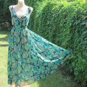 Long / Maxi Dress / Elegant Dress / Dress for Tall /  EUR 42 / 44, UK14 / 16 / Elastic Waistband Dress