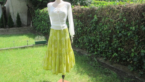 Long Full Skirt / Skirt Viscose / Skirt with Fril… - image 1