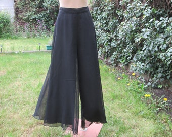Black Palazzo Pants Vintage: For Tall, Flowy, Wide Leg, Boho Trousers