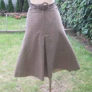 by VIYELLA Wool skirt / Rare Wool Skirt Vintage / Woolen Skirt / Big Size  Wool Skirt / Wool Skirt Pockets / Size UK16 / 18