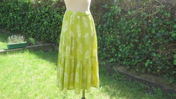 Long Full Skirt / Skirt Viscose / Skirt with Fril… - image 2