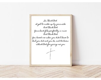 so thank god printable lyrics printable art for home anniversary wedding gift