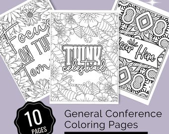 Coloriages Conférence Générale | Citation du président Nelson à imprimer | LDS Russell M. Nelson | Pages d&#39;activités de la Conférence générale