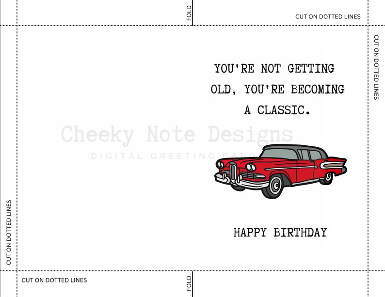 Funny Printable Birthday Card for Him, Printable Birthday Day Card ...