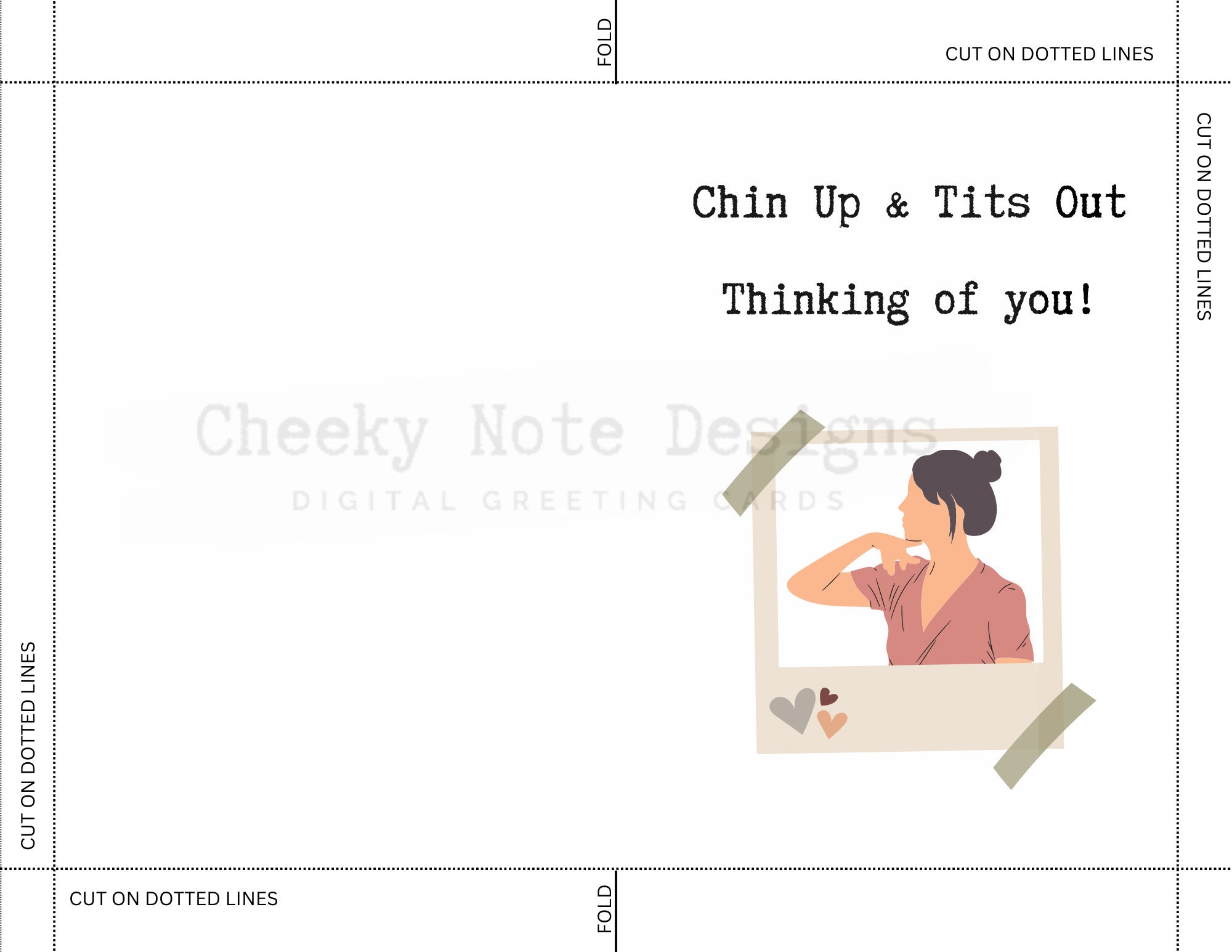 Printable Thinking of You Card, Printable Thinking of You Card Funny ...