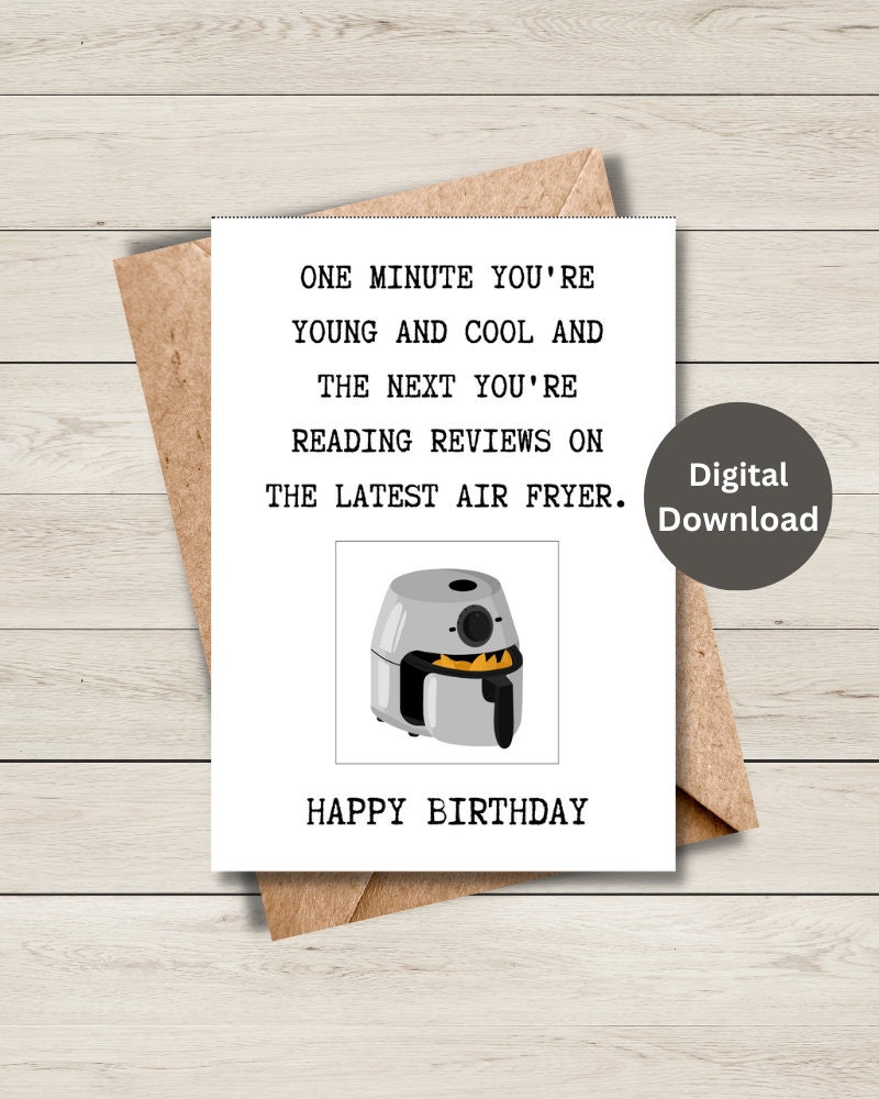 Funny Printable Birthday Card, Printable Birthday Day Card Funny ...