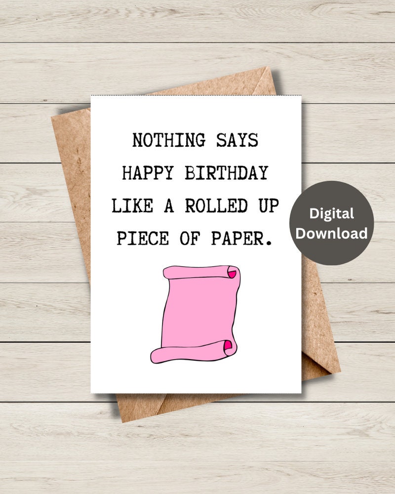 Funny Printable Birthday Card, Printable Birthday Day Card Funny ...