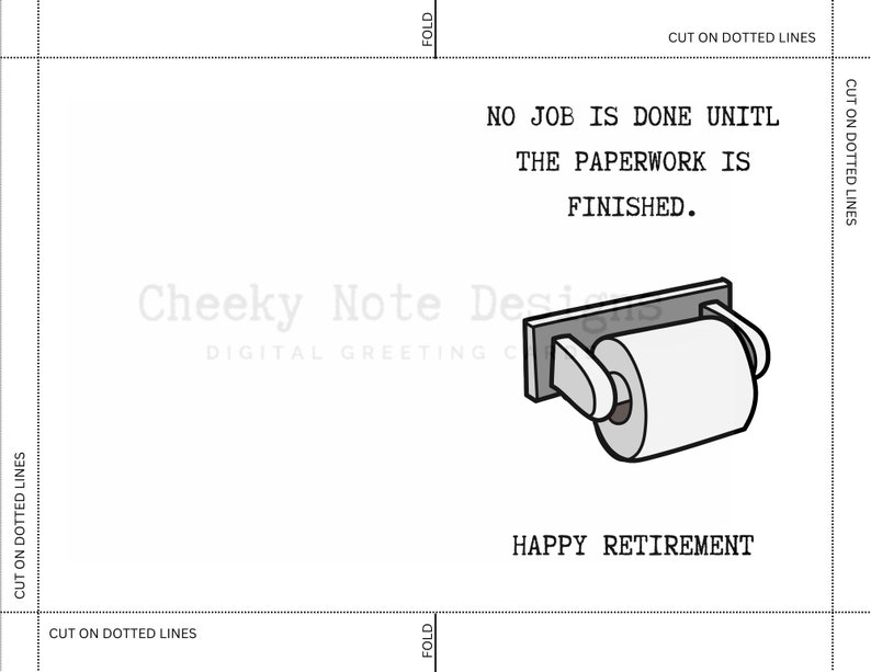 Printable Retirement Card, Printable Retirement Card Funny, Digital ...