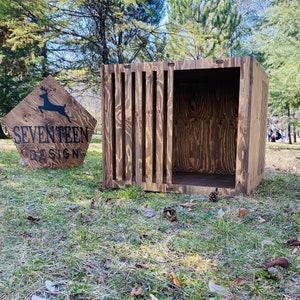 Modern Dog House, Large Size Dog Bed, Wooden Dog House, XXL Dog House,