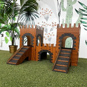 Modern Rabbit Castle, Cat House, Wooden Rabbit Castle, Cat castle, Big rabbit house, Duplex rabbit house,