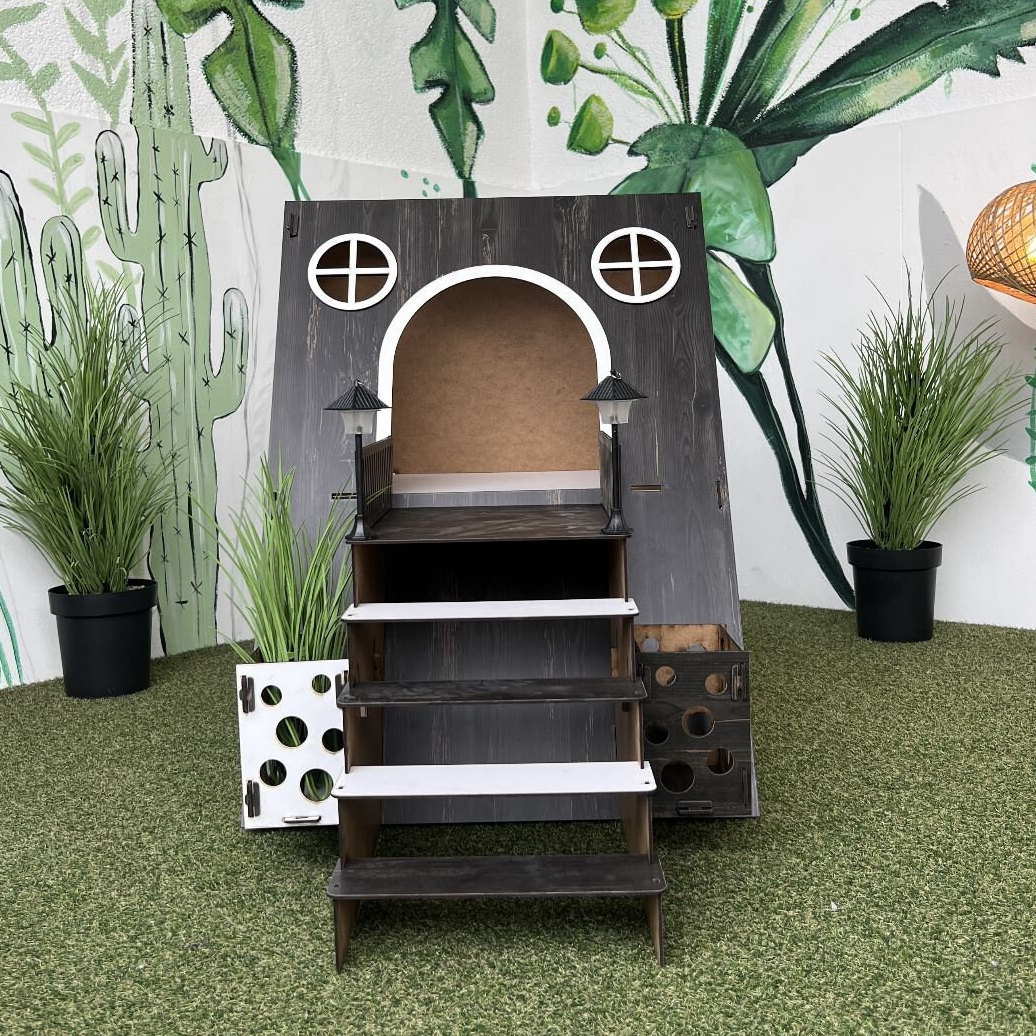 Extra Large Rabbit Housebungalow Rabbit Houseindoor Rabbit Etsy