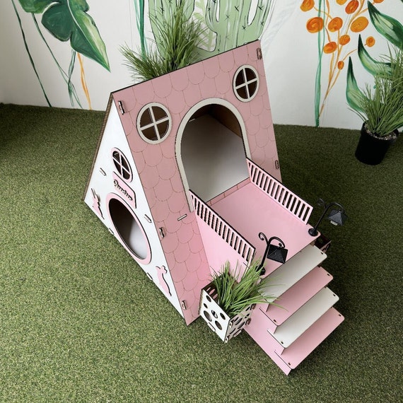 Pink rabbit house hotsell