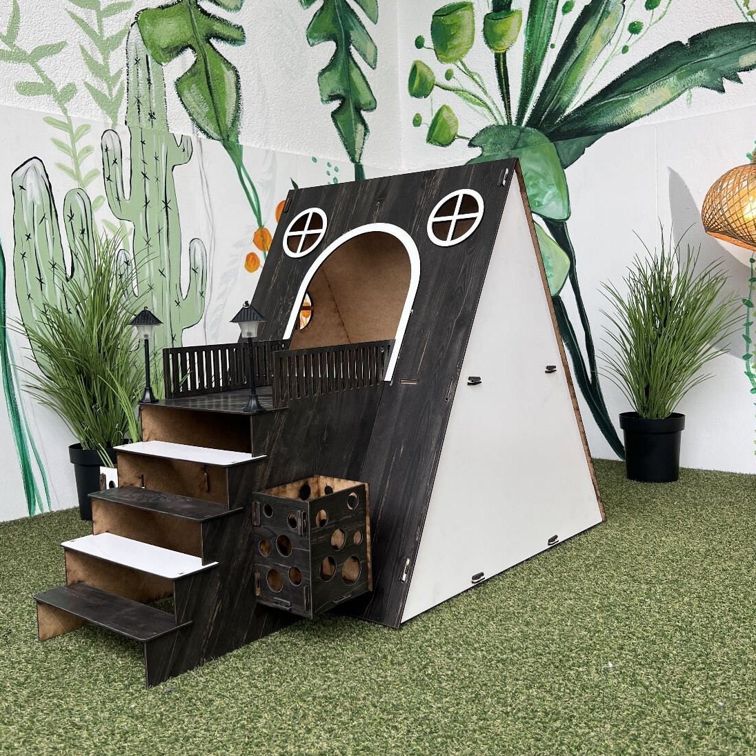 Extra Large Rabbit Housebungalow Rabbit Houseindoor Rabbit Etsy