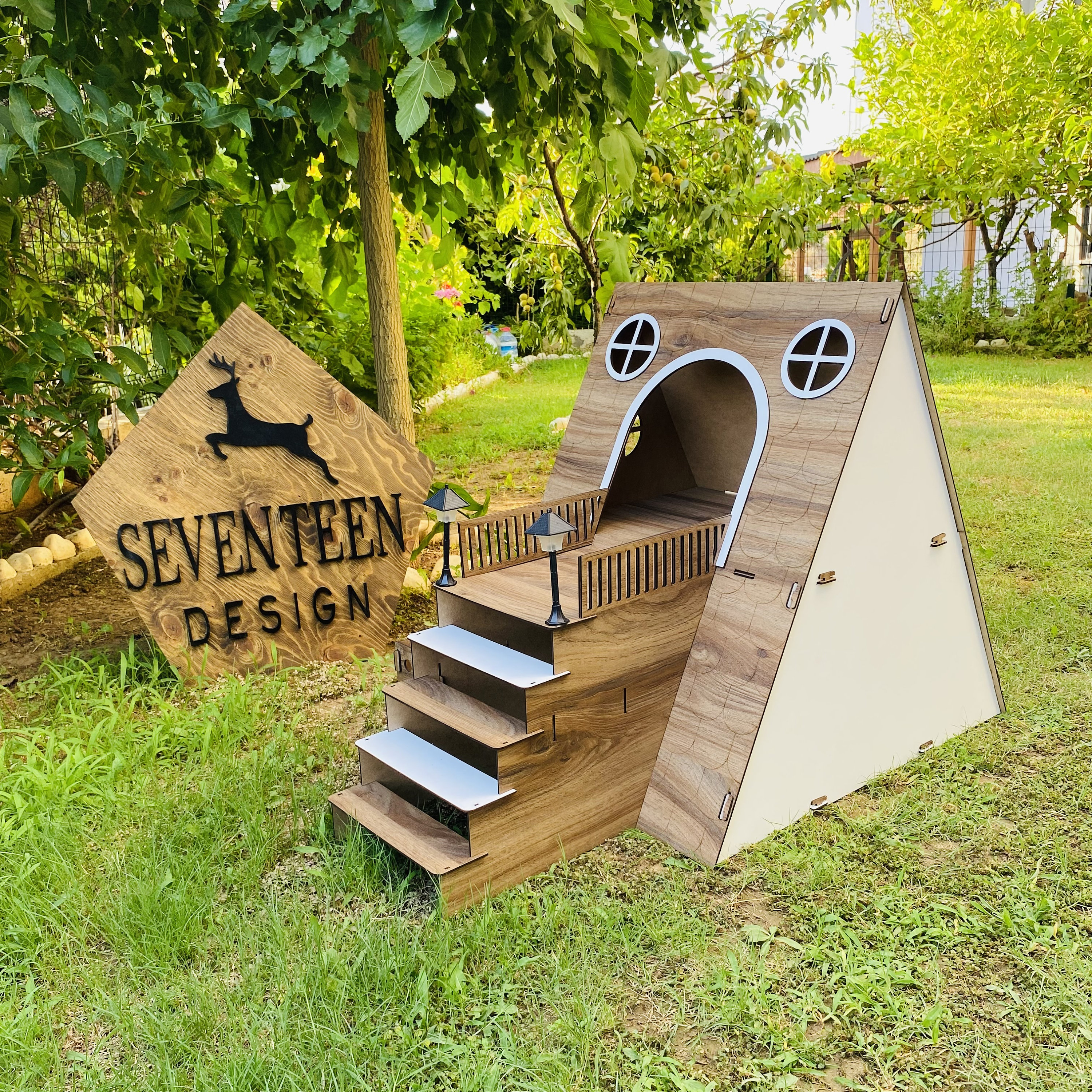 Vertical Rabbit House Modern Two-story Rabbit House: Indoor Rabbit Castle With Stairs - Etsy