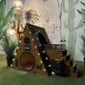 Modern Two-Story Bungalow Cat House: Indoor Cat Castle product logo