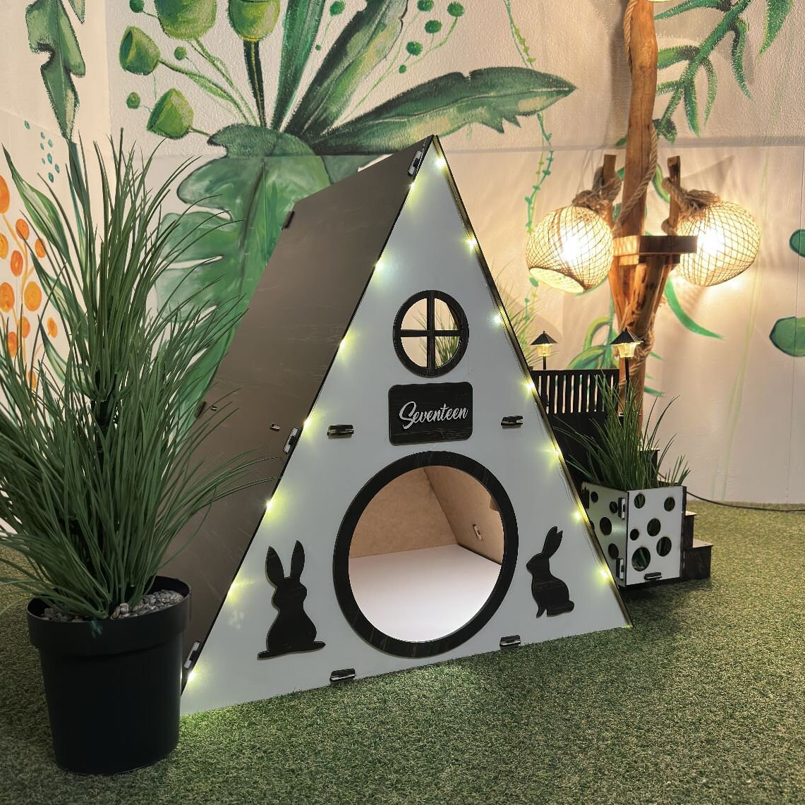 Extra Large Rabbit Housebungalow Rabbit Houseindoor Rabbit Etsy