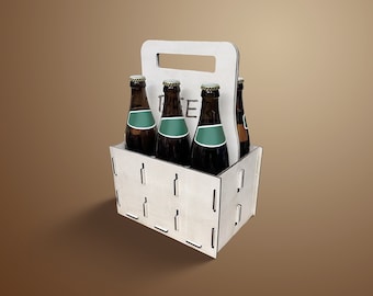 Laser Cut Bier-Träger / Beer Carrier Sixpack