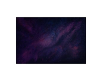 Plakat artystyczny „Galaktyka Mgławicy” | Sztuka ścienna „Głęboki Kosmos”