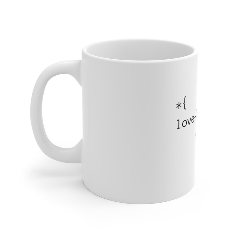 Love-language: CSS; mug | Coder Programming Coffee Cup image 2