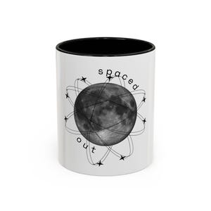 Spaced Out Planet Design Mug, Space Themed Coffee Mug