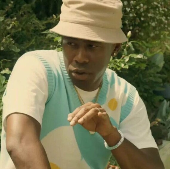 Tyler the Creator GOLF Wang Blue Knitted Sleeveless Sweater - Etsy Hong Kong