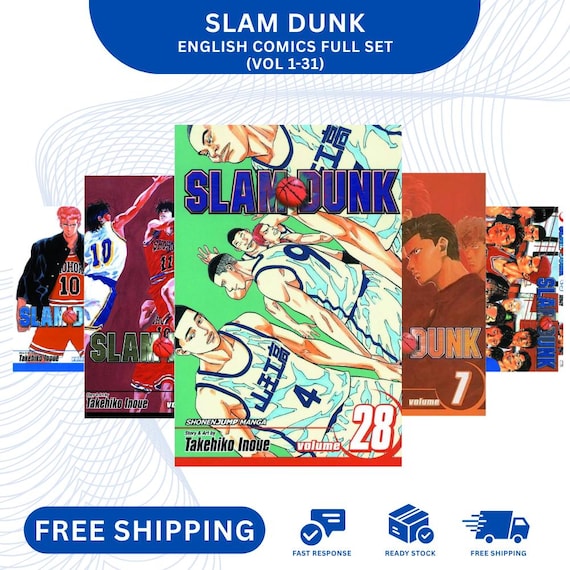 Slam Dunk Manga Volume 1-31 Complete Full Set English Version