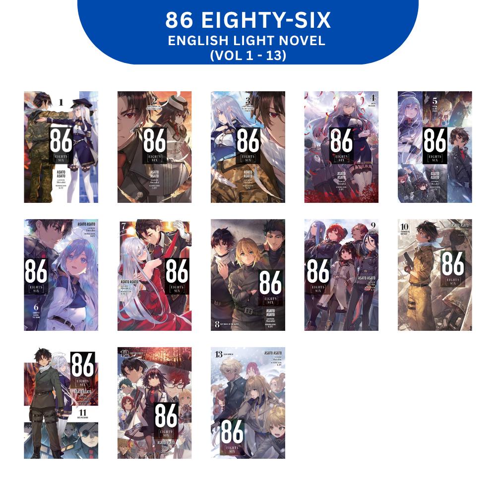 86 Eighty-six Light Novel Book Set Volume 1-13 English Version