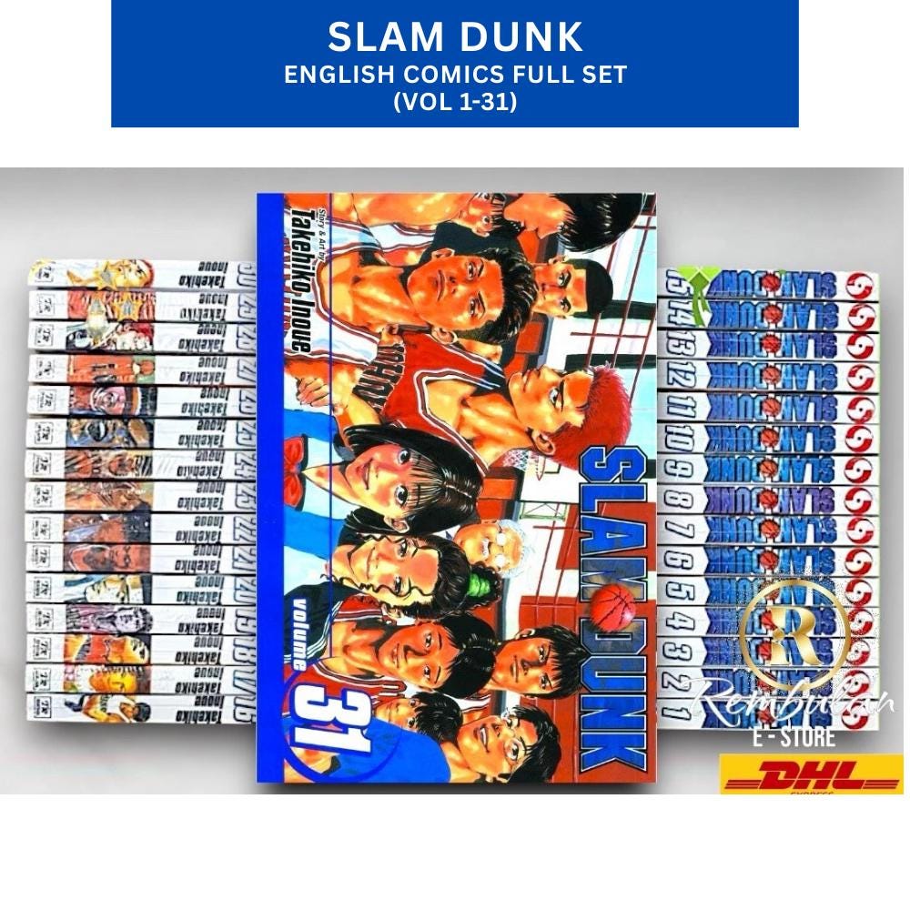 Slam Dunk Manga Volume 1-31 Complete Full Set English Version