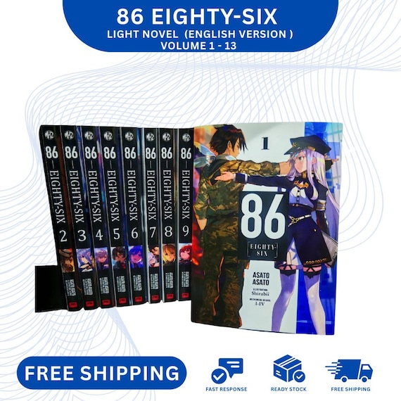 book 86 Eighty-six Light Novel Book Set Volume 1-13 English Version