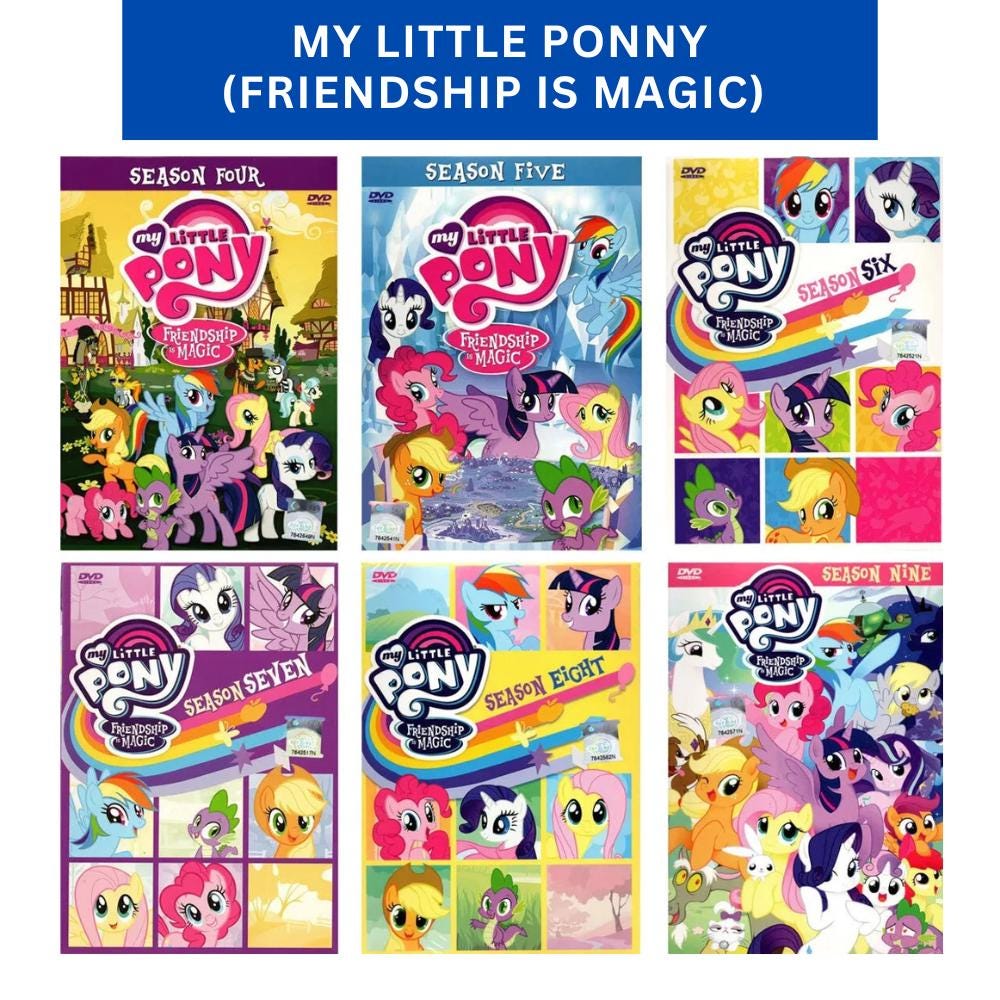 マイリトルポニー（トモダチは魔法）DVD シーズン4～9 英語版 全