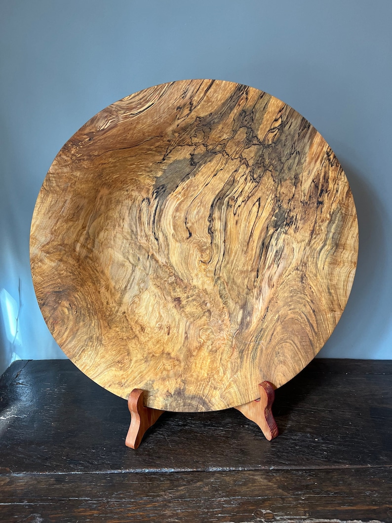 Hand Turned Wooden Platter Maple - Etsy