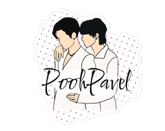 Thai BL Drama Kiss-Cut Stickers, Poohpavel & Pooh Krittin x Pavel Phoom, Goddess Bless You from Death, PitBabe The Series Fan Art