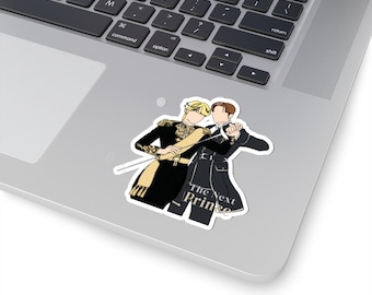 Kiss-Cut-Sticker von Zee Pruk und Nunew aus dem BL-Drama „The Next Prince“, Pärchen-Sticker für Fans, Merchandise zum thailändischen BL-Drama, Kawaii